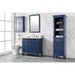 Legion Furniture WLF2236-B 36 Inch Blue Finish Sink Vanity Cabinet with Carrara White Top - Legion Furniture - Ambient Home