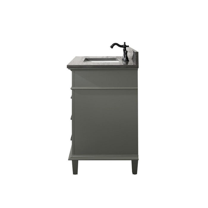 Legion Furniture WLF2236-PG 36 Inch Pewter Green Finish Sink Vanity Cabinet with Blue Lime Stone Top - Legion Furniture - Ambient Home