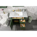 Legion Furniture WLF2236-VG 36 Inch Vogue Green Finish Sink Vanity Cabinet with Carrara White Top - Legion Furniture - Ambient Home