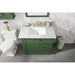 Legion Furniture WLF2236-VG 36 Inch Vogue Green Finish Sink Vanity Cabinet with Carrara White Top - Legion Furniture - Ambient Home