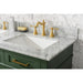 Legion Furniture WLF2254-VG 54 Inch Vogue Green Finish Double Sink Vanity Cabinet with Carrara White Top - Legion Furniture - Ambient Home