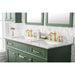 Legion Furniture WLF2254-VG 54 Inch Vogue Green Finish Double Sink Vanity Cabinet with Carrara White Top - Legion Furniture - Ambient Home