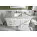 Legion Furniture WLF2260S-W 60 Inch White Finish Single Sink Vanity Cabinet with Carrara White Top - Legion Furniture - Ambient Home