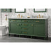 Legion Furniture WLF2272-VG 72 Inch Vogue Green Double Single Sink Vanity Cabinet with Carrara White Top - Legion Furniture - Ambient Home
