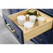 Legion Furniture WLF2280-B 80 Inch Blue Double Sink Vanity Cabinet with Carrara White Quartz Top - Legion Furniture - Ambient Home