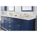 Legion Furniture WLF2280-B 80 Inch Blue Double Sink Vanity Cabinet with Carrara White Quartz Top - Legion Furniture - Ambient Home
