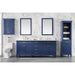 Legion Furniture WLF2280-B 80 Inch Blue Double Sink Vanity Cabinet with Carrara White Quartz Top - Legion Furniture - Ambient Home