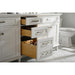 Legion Furniture WLF2280-W 80 Inch White Double Single Sink Vanity Cabinet with Carrara White Quartz Top - Legion Furniture - Ambient Home