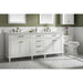 Legion Furniture WLF2280-W 80 Inch White Double Single Sink Vanity Cabinet with Carrara White Quartz Top - Legion Furniture - Ambient Home