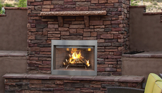 Superior Outdoor 36"/42" Stainless Steel Wood Burning Fireplace - Superior - Ambient Home