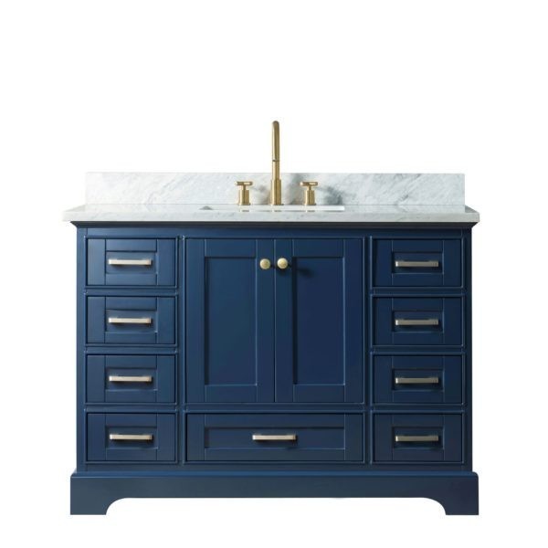 Legion Furniture WS3348-B 48 Inch Solid Wood Vanity in Blue, No Faucet - Legion Furniture - Ambient Home