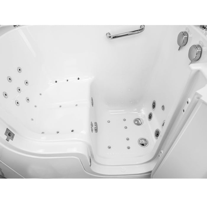 Ella's Bubble TransferXXXL – Outward Swing Door Wheelchair Accessible Acrylic Walk-In Bathtub with 2″ Dual Drain (36″W x 55″L) - Ella's Bubbles - Ambient Home