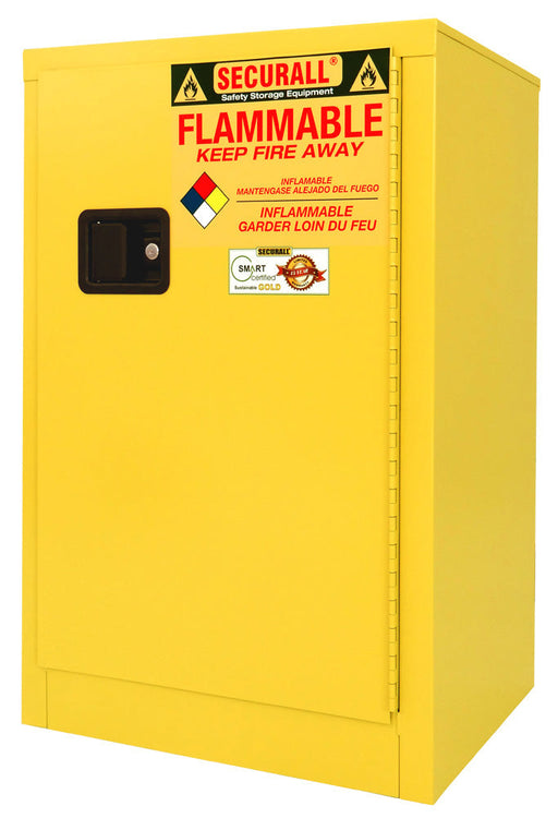 Securall  A105 - 12 Gal. Flammable Storage Cabinet w/ Self-Latch Standard Door - Securall - Ambient Home