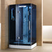 Mesa WS-300A Walk-In Steam Shower with Blue Tempered Glass (85"H x 47"W x 35"D) - Mesa - Ambient Home