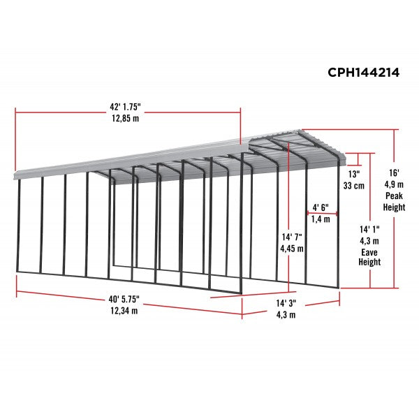 Arrow 14x42x14 DIY RV Carport Kit - Arrow - Ambient Home