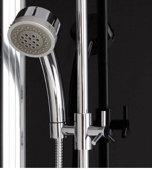 Athena WS-105 Steam Shower 47"W x 47"D x 89"H - Black/White - Athena - Ambient Home