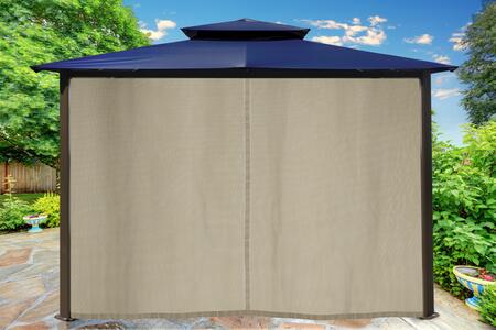 Paragon Outdoor Barcelona 10' x 12' Gazebo and Mosquito Netting and Privacy Curtains - Paragon Outdoor - Ambient Home