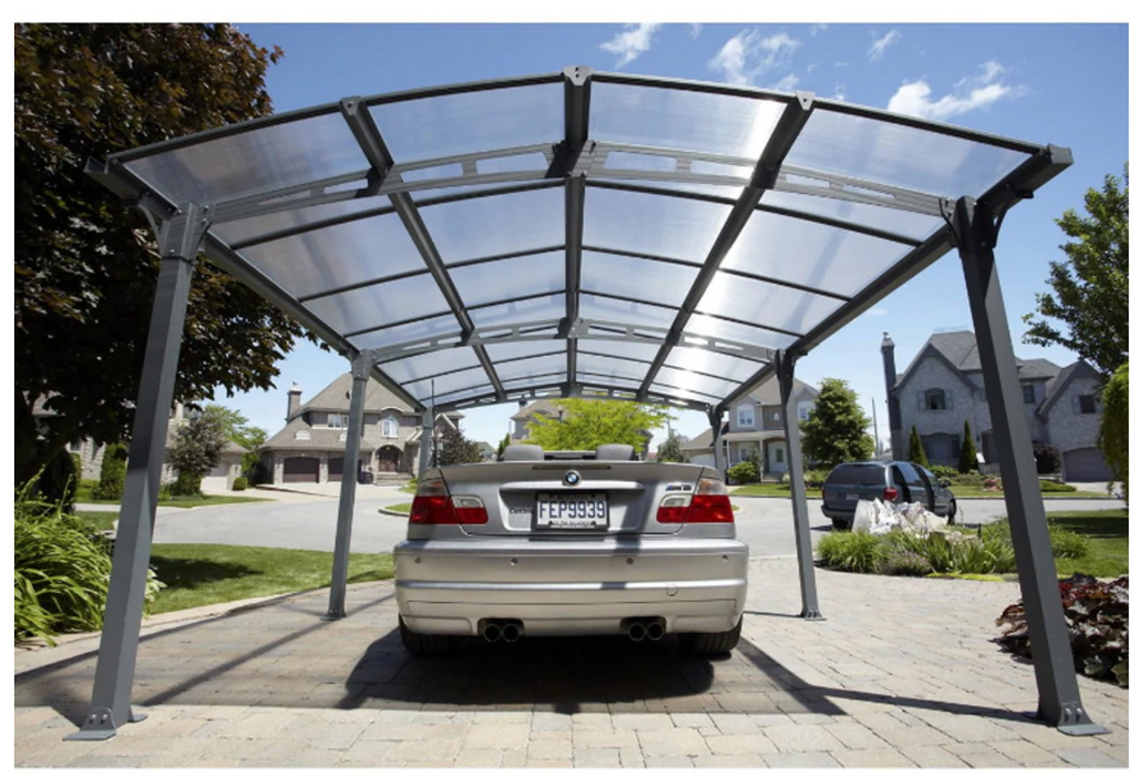 Gazebo Penguin Acay Carport Open Air Gazebo with Gutter - Gazebo Penguin - Ambient Home