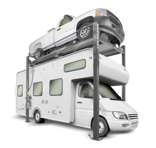BendPak HD-7PXW 4-Post Car Lift 7,000 Lb. Capacity, Super-Tall Rise, Wide - 5175516 - Bendpak - Ambient Home