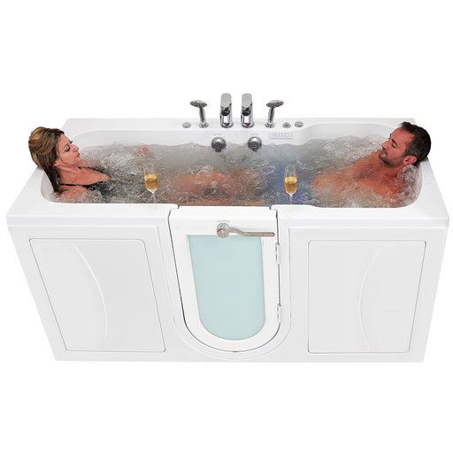 Ella's Bubble Big4Two Seat -Acrylic Outward Swing Door Walk-In Bathtub with Independently Operated Foot Massage (36″W x 80″L) - Ella's Bubbles - Ambient Home