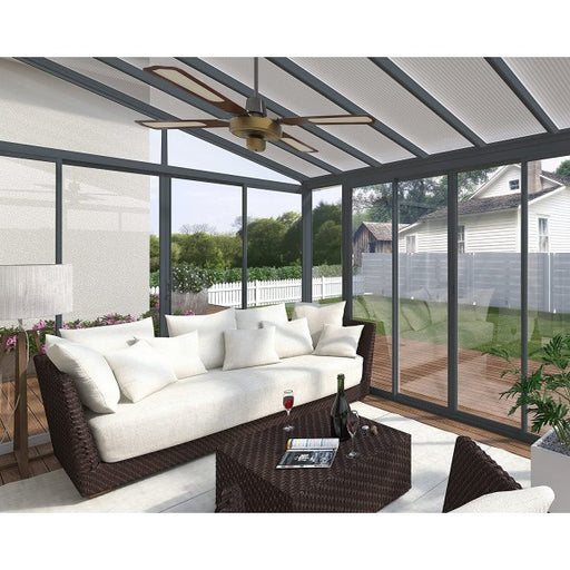 Palram - Canopia 10x18 SanRemo Patio Enclosure - Gray/Clear (HG9065) - Palram - Ambient Home