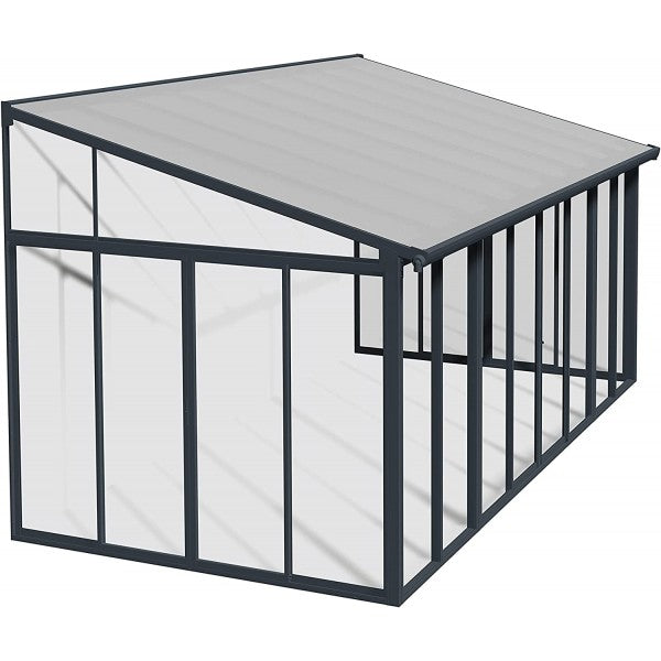 Palram - Canopia 10x18 SanRemo Patio Enclosure - Gray/Clear (HG9065) - Palram - Ambient Home