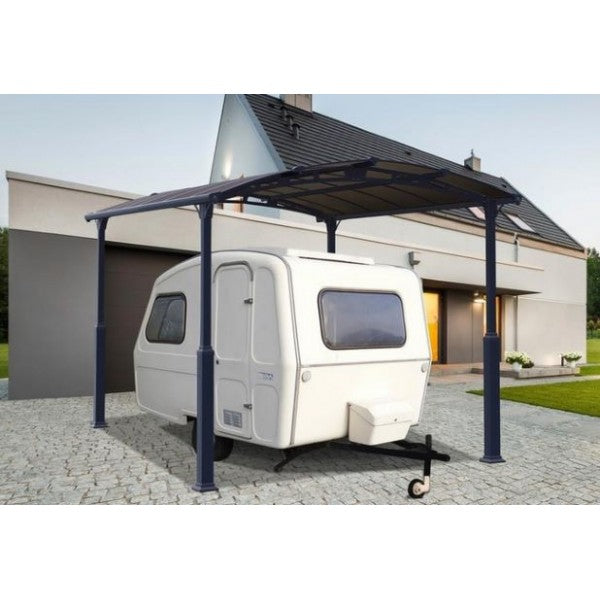 Palram - Canopia 12x14 Arcadia Alpine Carport - Bronze/Gray (HG9131) - Palram - Ambient Home