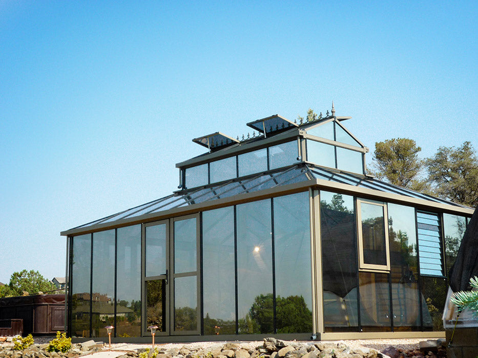 Exaco Janssens Cathedral Victorian Orangerie Greenhouse with Large Cupola - Exaco - Ambient Home