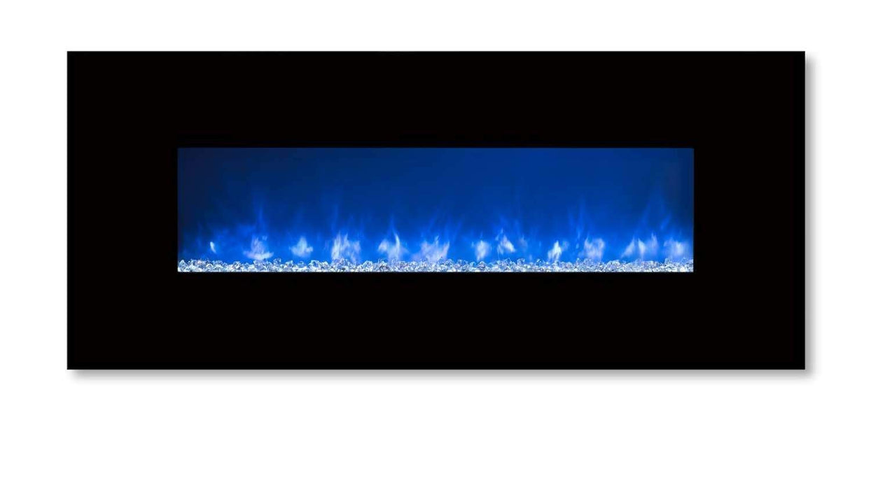 Modern Flames AL100CLX2G Mount/Built-In Electric Fireplace with Black Glass Front, 100-Inch - Modern Flames - Ambient Home