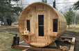Dundalk Canadian Timber White Cedar Tranquility 2-6 Person Barrel Sauna - CTC2345W - Dundalk LeisureCraft Saunas - Dundalk LeisureCraft - Ambient Home
