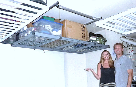 Garage Storage Lift 400 lbs w/ Remote - Auxx-Lift 1400 - Auxx Lift - Ambient Home