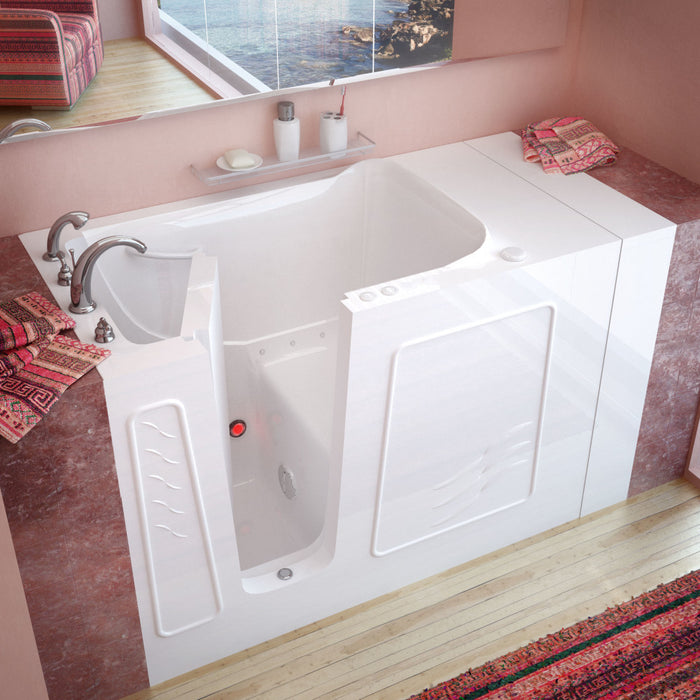 MediTub 30 x 53 Left Drain Biscuit Soaking Walk-In Bathtub