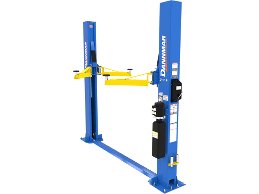 Dannmar D2-8F 8,000-lbs. Capacity Two-Post Lift / Floorplate / Includes Stackable Pads and Adapters - Dannmar - Ambient Home