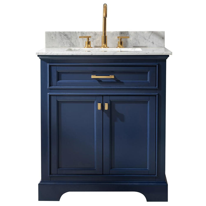 Design Element Milano 30" Single Sink Vanity in Blue Finish ML-30-BLU - Design Element - Ambient Home