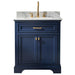 Design Element Milano 30" Single Sink Vanity in Blue Finish ML-30-BLU - Design Element - Ambient Home