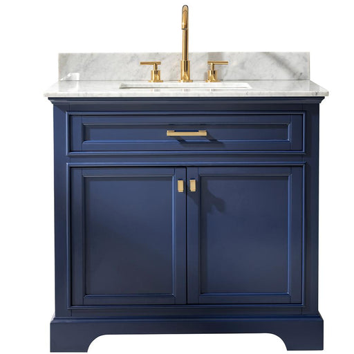 Design Element Milano 36" Single Sink Vanity in Blue Finish ML-36-BLU - Design Element - Ambient Home