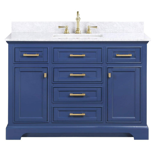 Design Element Milano 48" Single Sink Vanity in Blue Finish ML-48-BLU - Design Element - Ambient Home