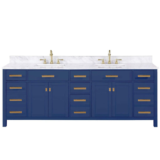 Design Element Valentino 84" Double Sink Vanity in Blue Finish V01-84-BLU - Design Element - Ambient Home