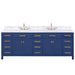 Design Element Valentino 84" Double Sink Vanity in Blue Finish V01-84-BLU - Design Element - Ambient Home