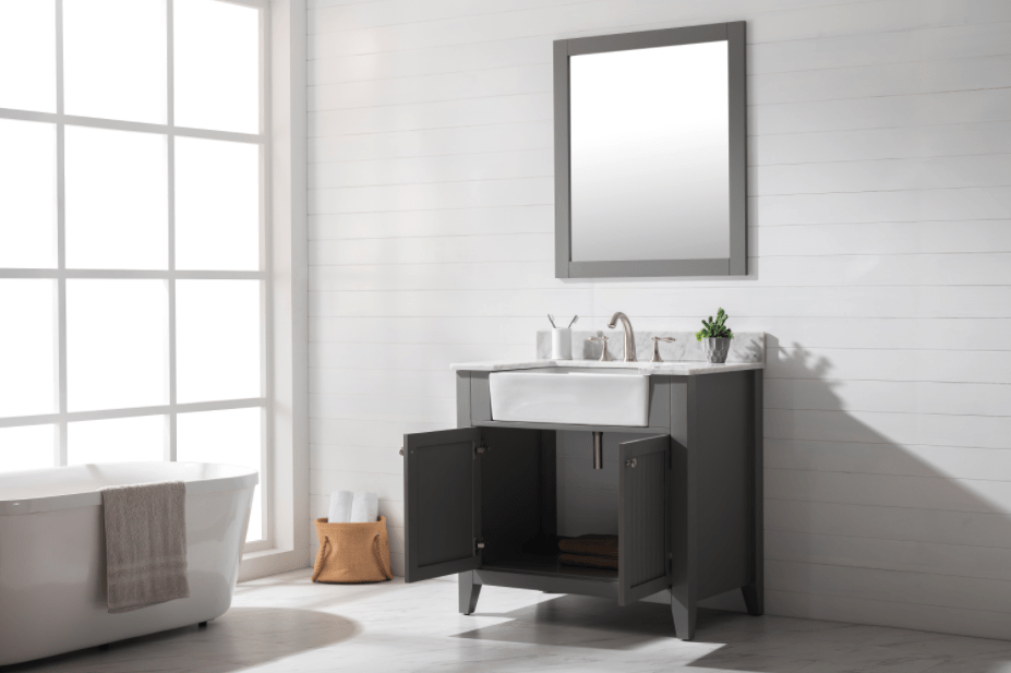 Design Element Burbank 36" Single Vanity in Gray Finish BK-36-GY - Design Element - Ambient Home