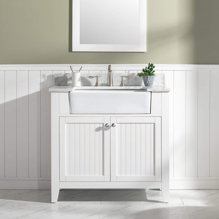 Design Element Burbank 36" Single Vanity in White Finish BK-36-WT - Design Element - Ambient Home