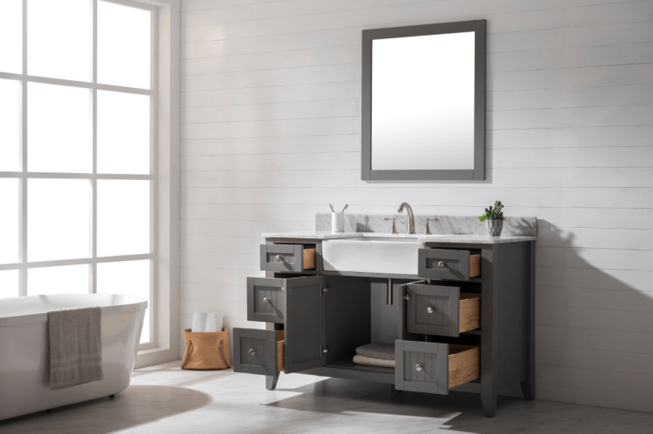 Design Element Burbank 54" Single Vanity in Gray Finish - Design Element - Ambient Home