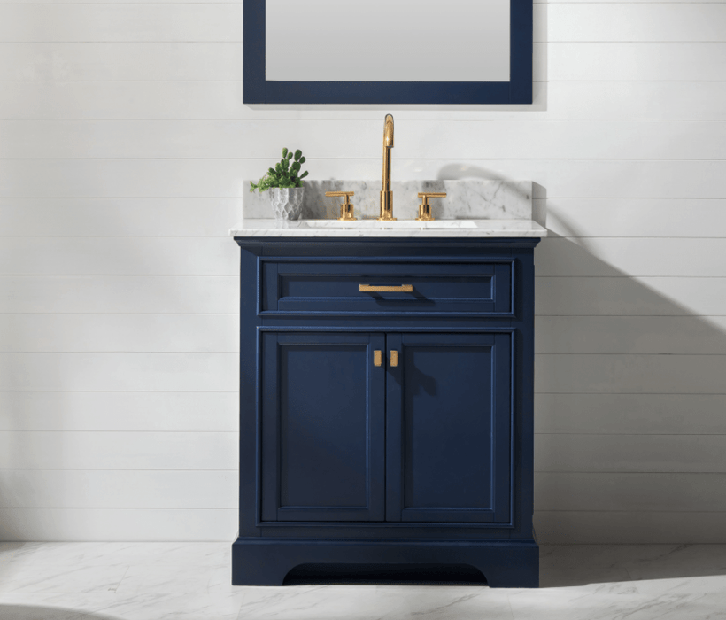 Design Element Milano 30" Single Sink Vanity in Blue Finish ML-30-BLU - Design Element - Ambient Home