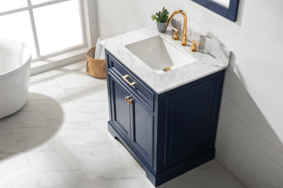 Design Element Milano 30" Single Sink Vanity in Blue Finish ML-30-BLU - Design Element - Ambient Home