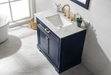 Design Element Milano 36" Single Sink Vanity in Blue Finish ML-36-BLU - Design Element - Ambient Home