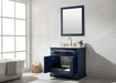 Design Element Milano 36" Single Sink Vanity in Blue Finish ML-36-BLU - Design Element - Ambient Home