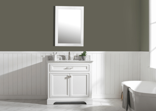 Design Element Milano 36" Single Sink Vanity in White Finish ML-36-WT - Design Element - Ambient Home