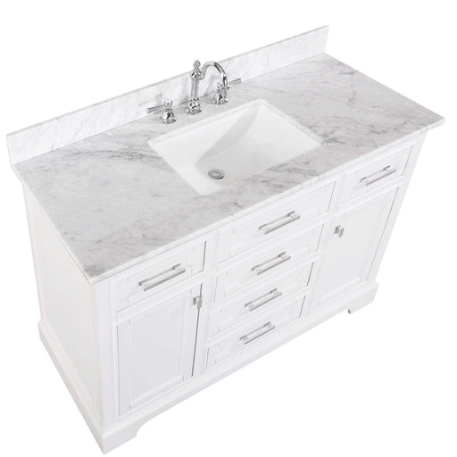 Design Element Milano 48" Single Sink Vanity in White Finish ML-48-WT - Design Element - Ambient Home