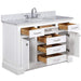 Design Element Milano 54" Single Sink Vanity in White Finish ML-54-WT - Design Element - Ambient Home