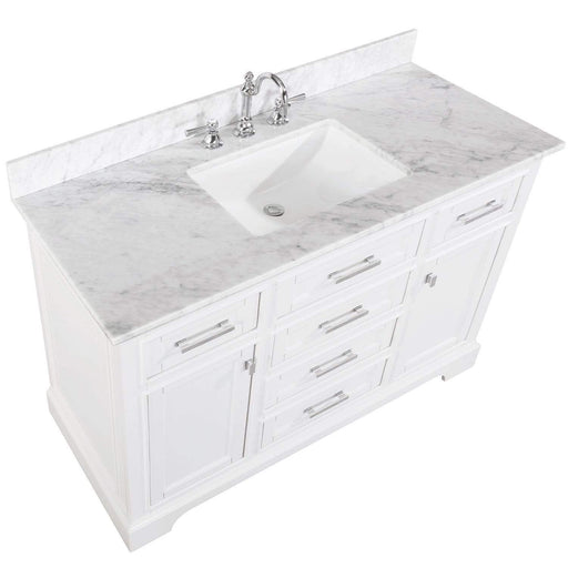 Design Element Milano 54" Single Sink Vanity in White Finish ML-54-WT - Design Element - Ambient Home